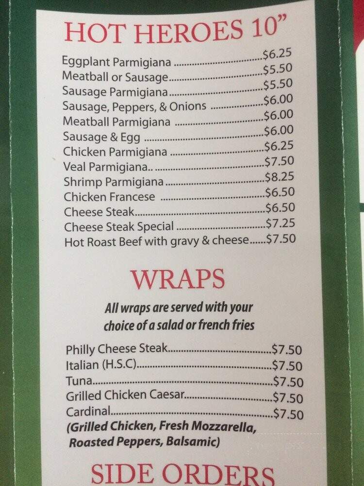 D Amario Pizzeria - Rutherford, NJ menu_pic
