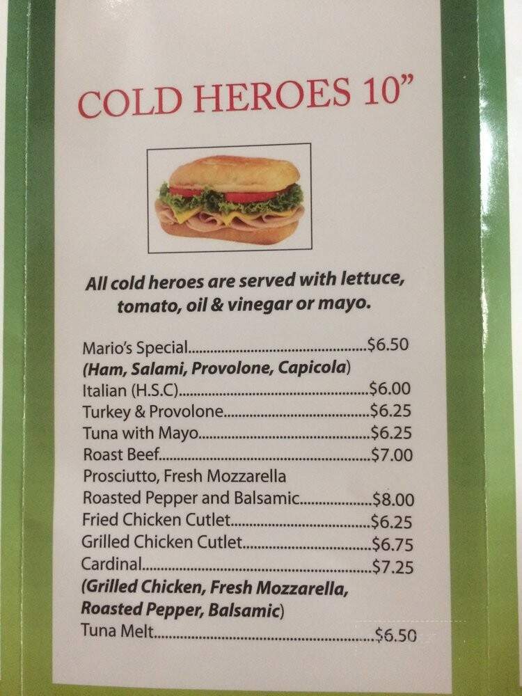 D Amario Pizzeria - Rutherford, NJ menu_pic