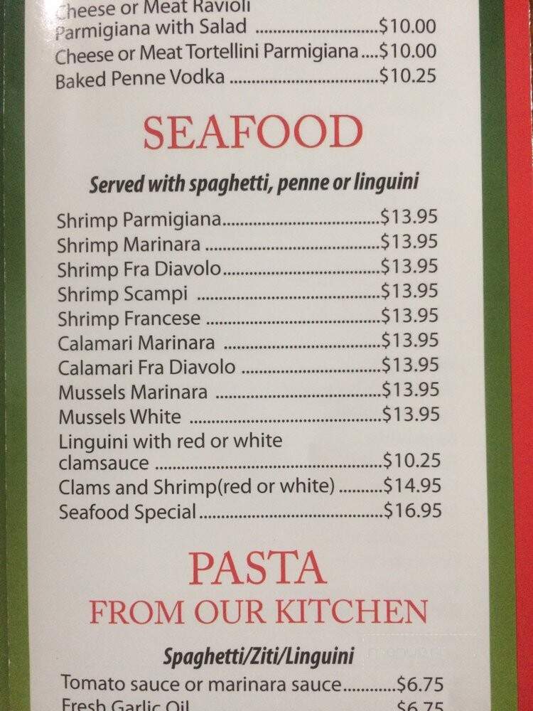 D Amario Pizzeria - Rutherford, NJ menu_pic