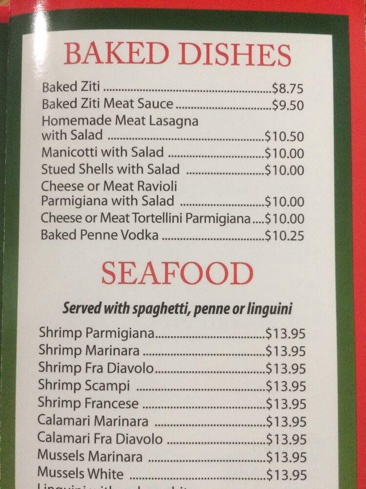D Amario Pizzeria - Rutherford, NJ menu_pic