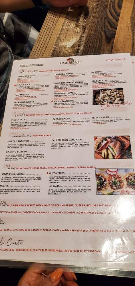 Dame Mas Kitchen - Whittier, CA menu_pic