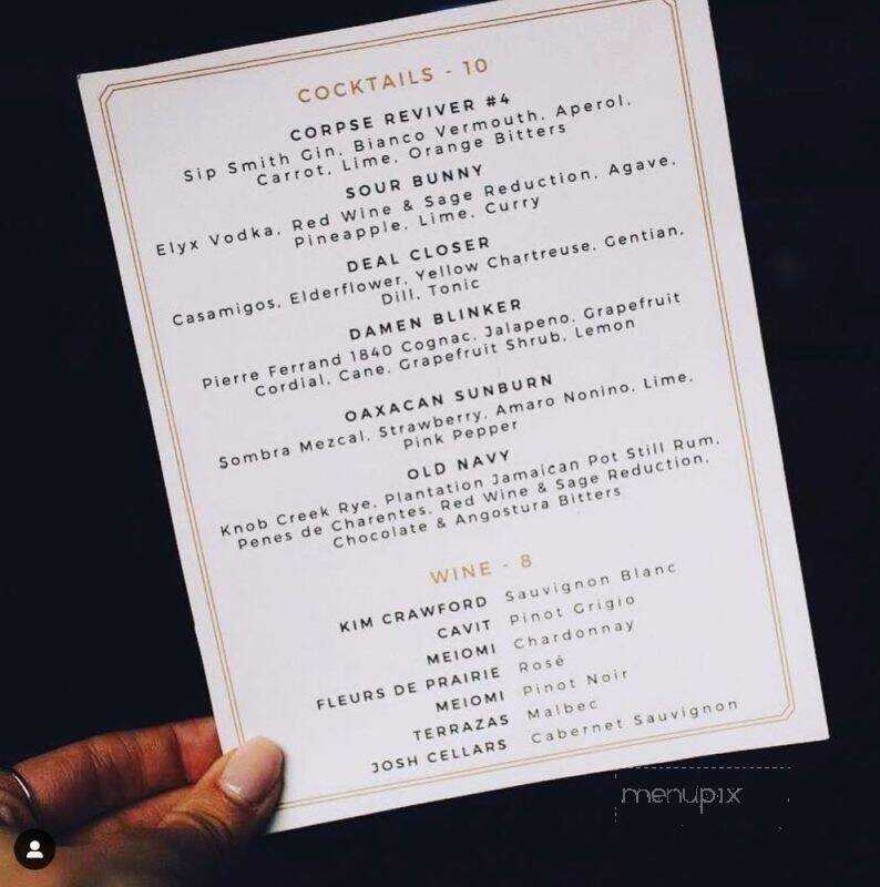 Damen Tavern - Chicago, IL menu_pic
