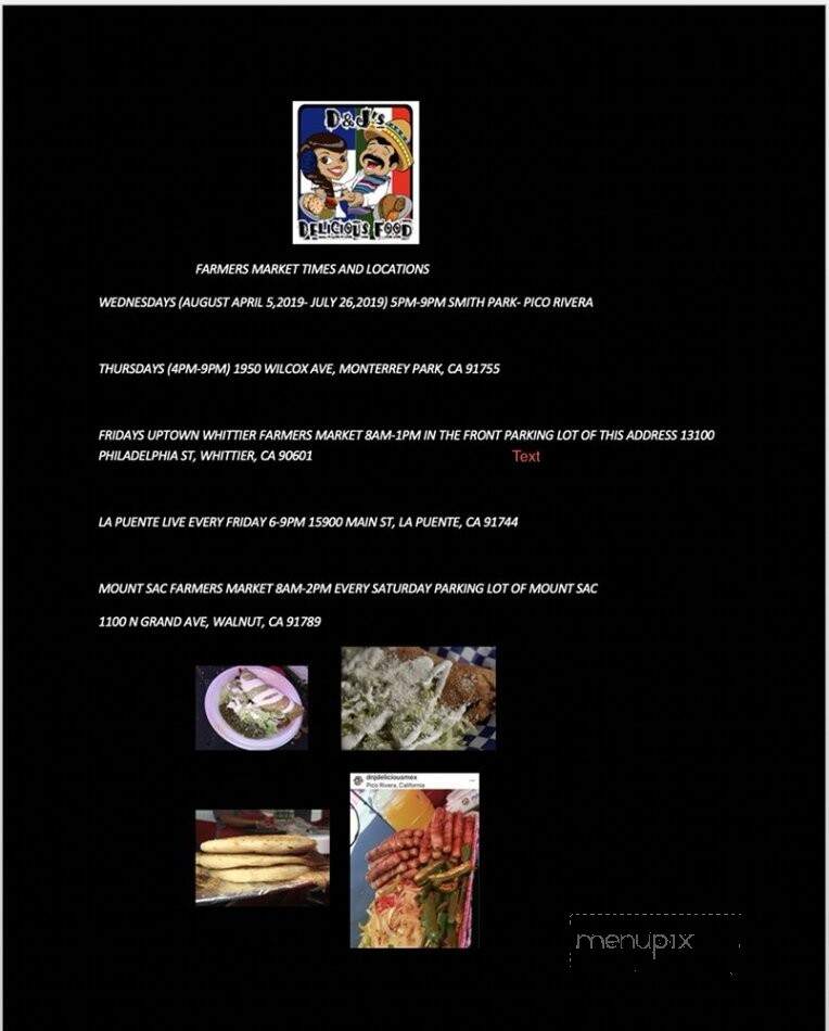 D & J Delicious Food - Huntington Park, CA menu_pic