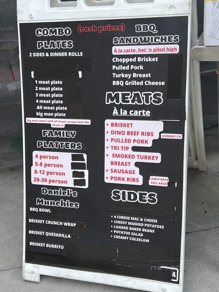Daniel's Backyard BBQ - Long Beach, CA menu_pic