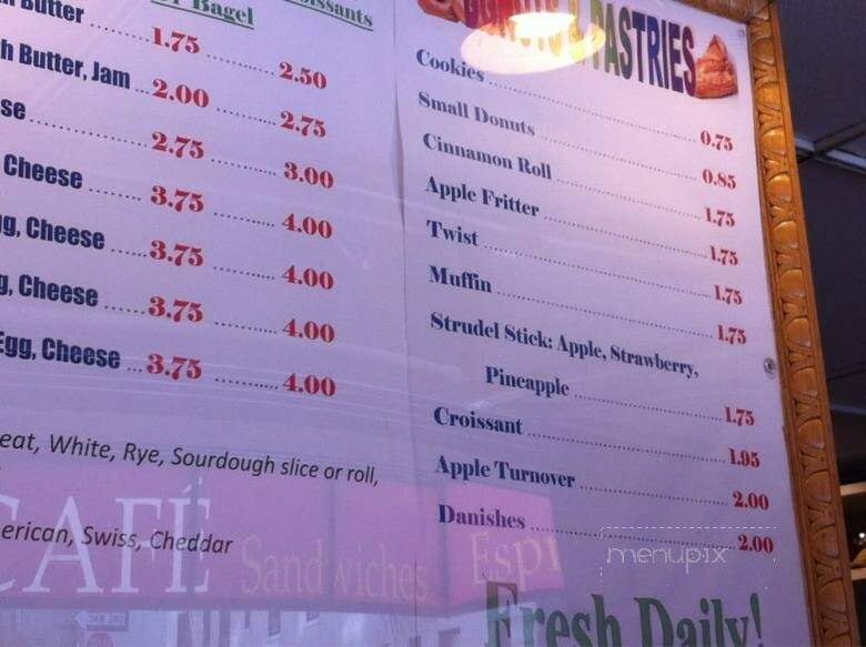 Daniels Cafe - San Francisco, CA menu_pic