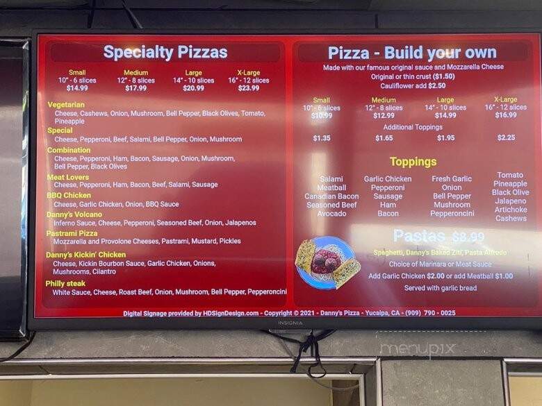 Danny's Pizza - Yucaipa, CA