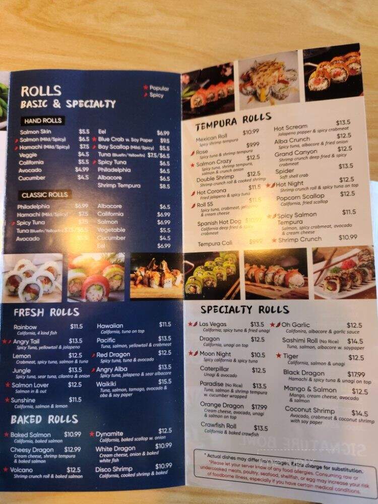 Daoni Sushi & Sake Bar - Orange, CA menu_pic