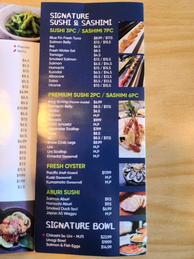 Daoni Sushi & Sake Bar - Orange, CA menu_pic