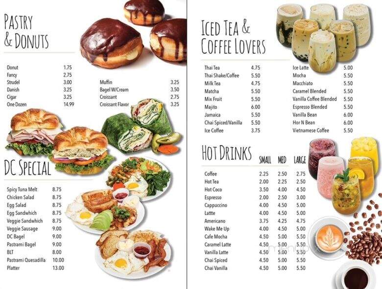 D C Cafe Donuts - Reseda, CA menu_pic