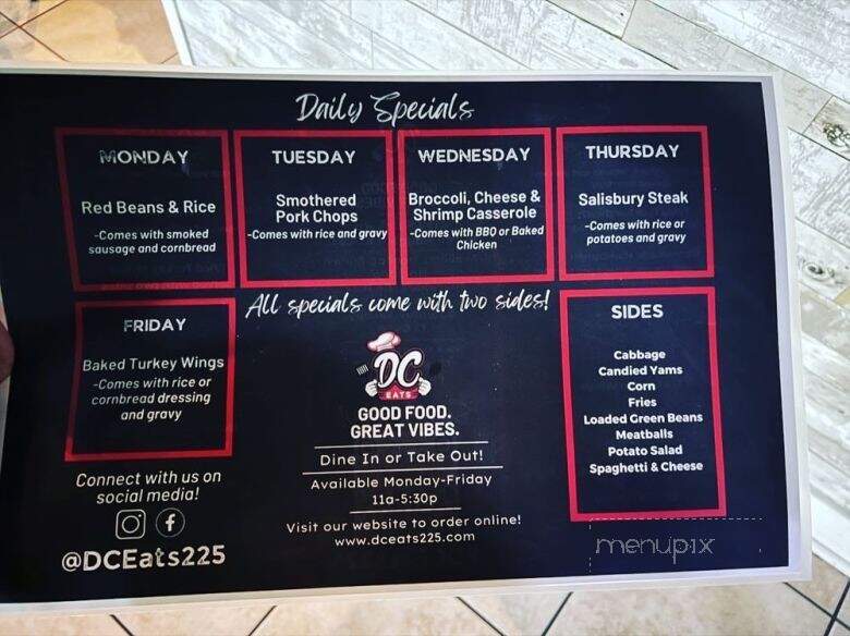 DC Eats - Baton Rouge, LA menu_pic