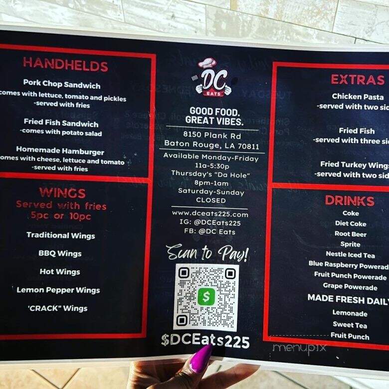 DC Eats - Baton Rouge, LA menu_pic