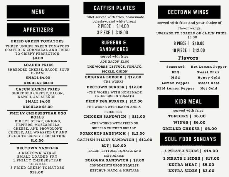 DecTown Restaurant - Decatur, AL menu_pic