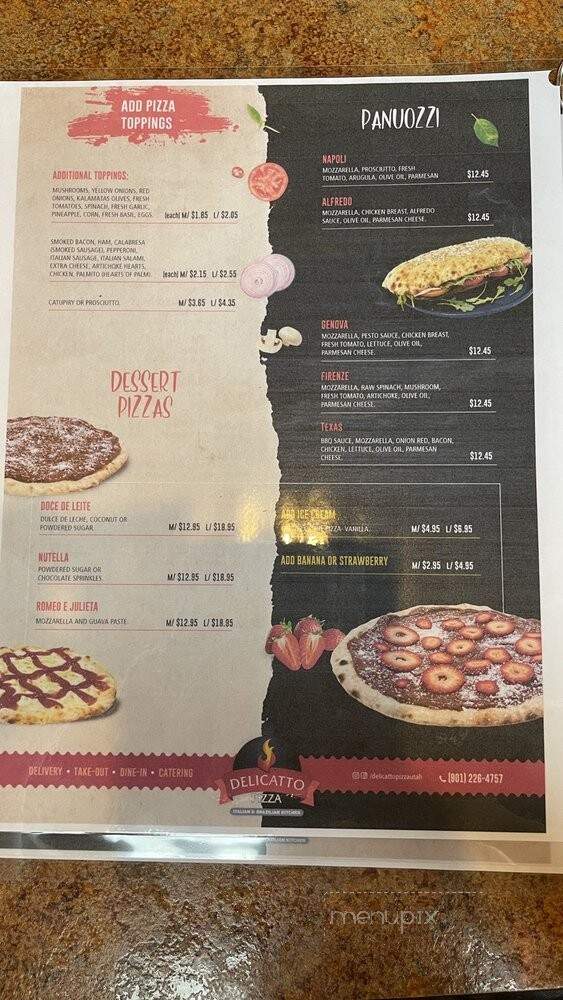 Delicatto Pizza - Orem, UT menu_pic