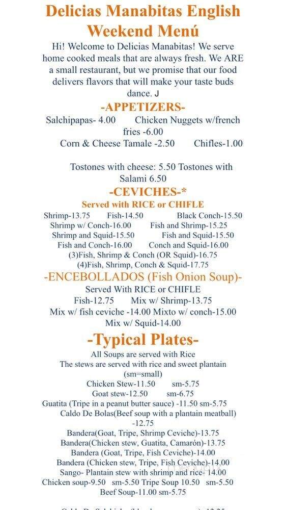 Delicias Manabitas Corp - Long Island City, NY menu_pic
