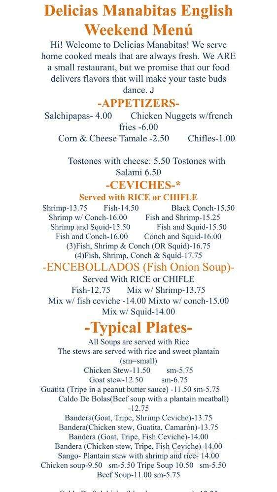 Delicias Manabitas Corp - Long Island City, NY menu_pic
