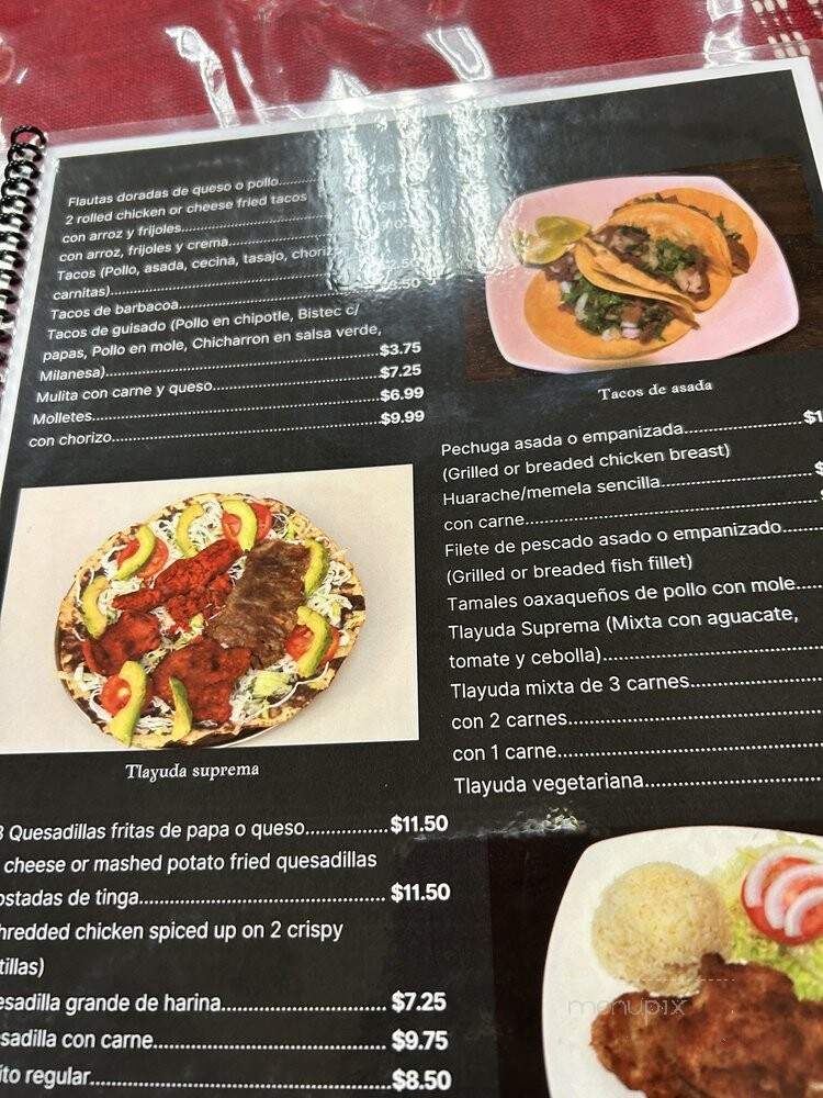 Delicias Oaxaquenas - Lynwood, CA menu_pic