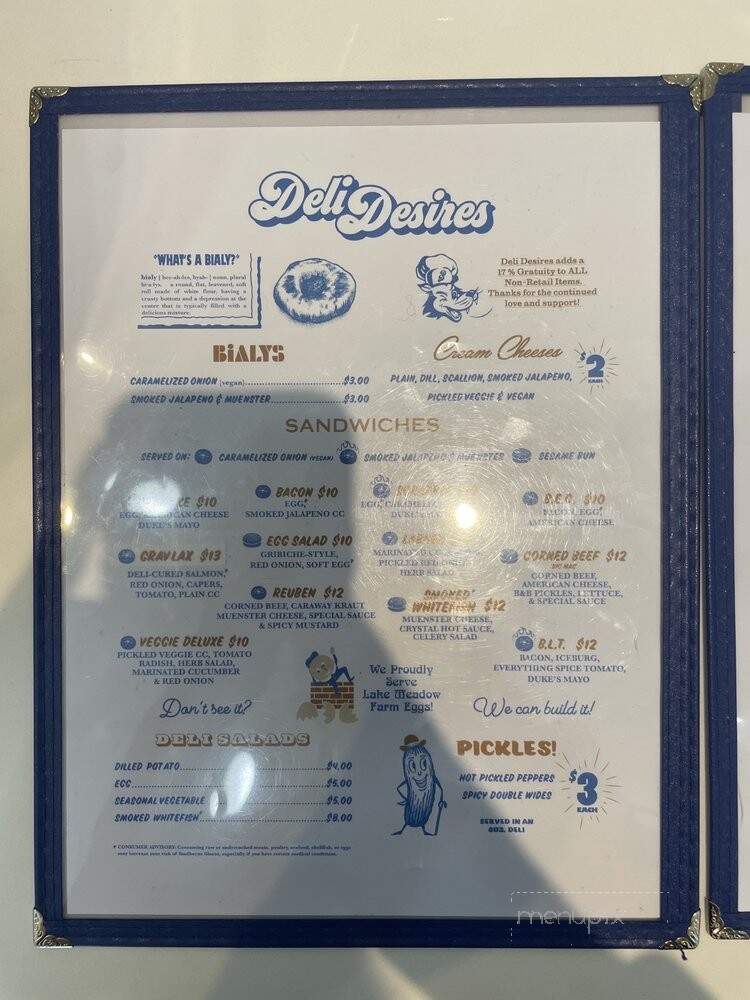 Deli Desires - Orlando, FL menu_pic