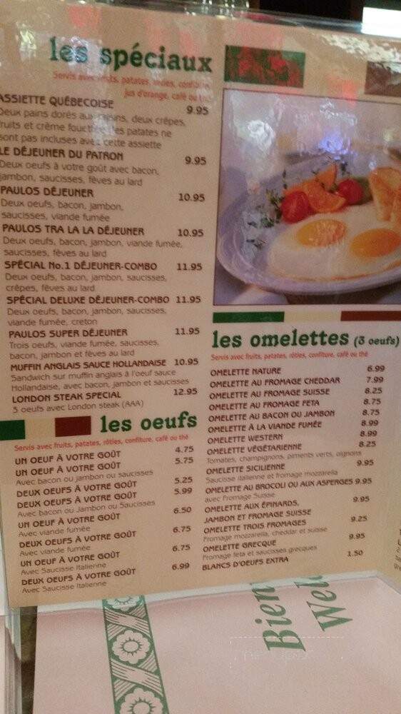 Deli Paulos - Montreal, QC menu_pic