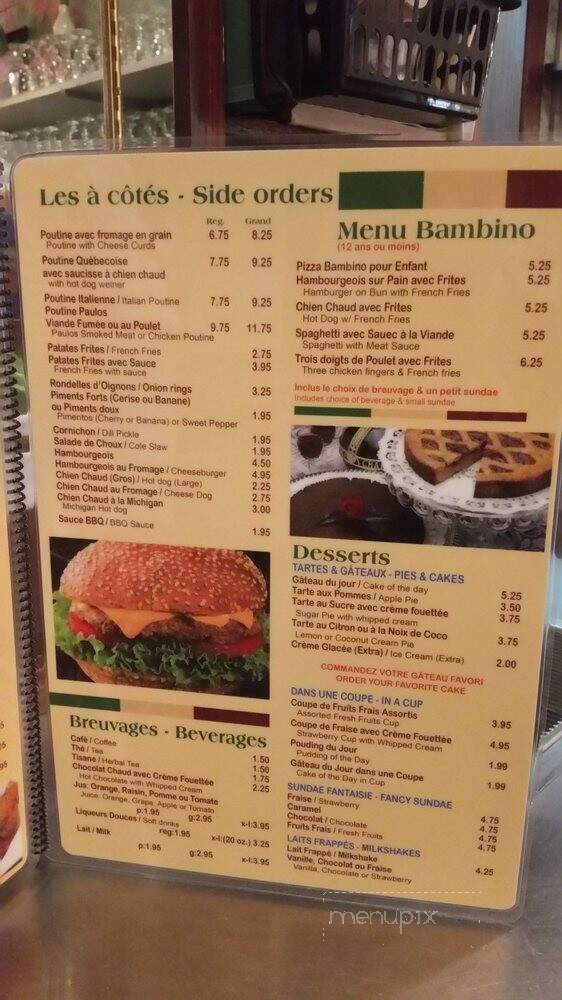Deli Paulos - Montreal, QC menu_pic