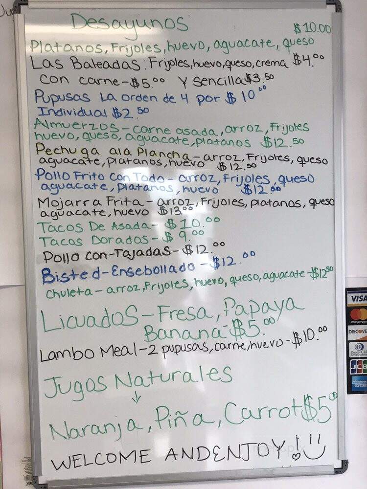 Deli Sabor Hispano - Goose Creek, SC menu_pic