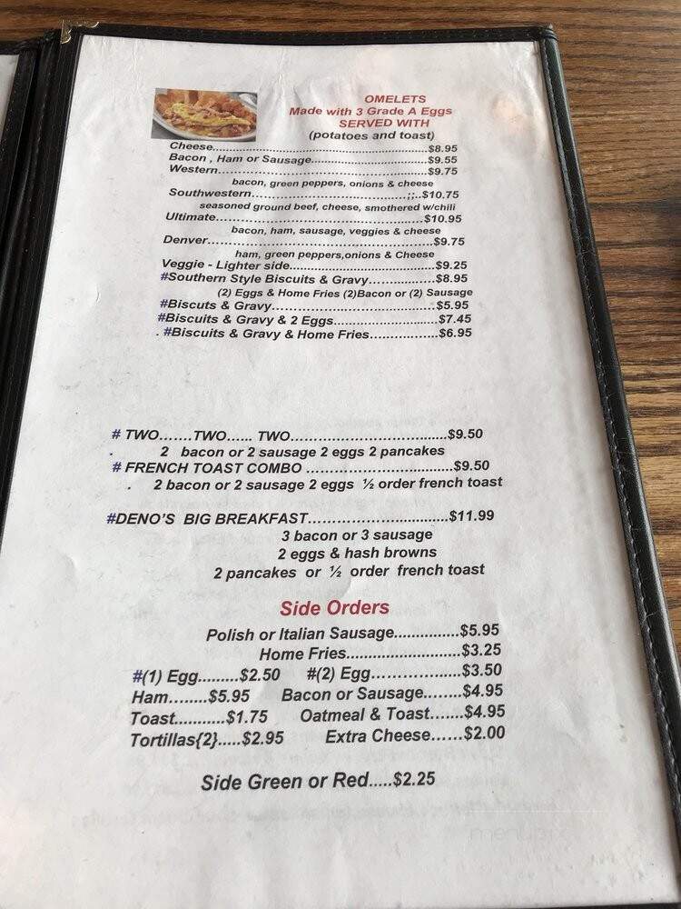 Deno's I-76 - Keenesburg, CO menu_pic