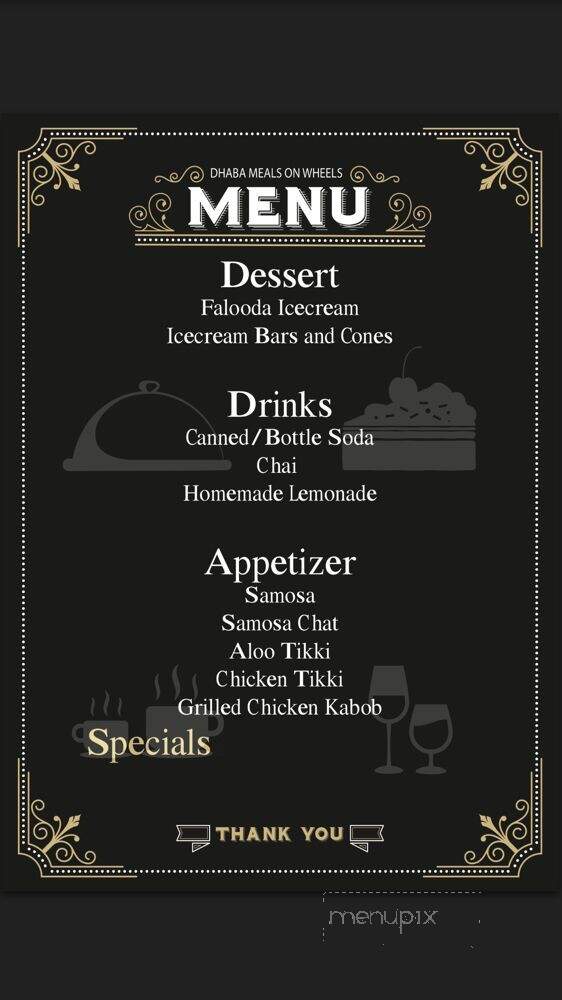 Dhaba Meals on Wheels - Washington, DC menu_pic