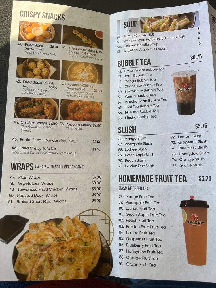 Dimsum World - Ocean Township, NJ menu_pic
