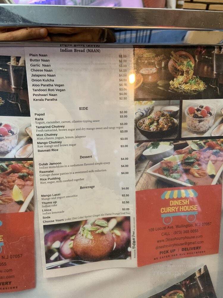 Dinesh Curry House & Deli - Wallington, NJ menu_pic