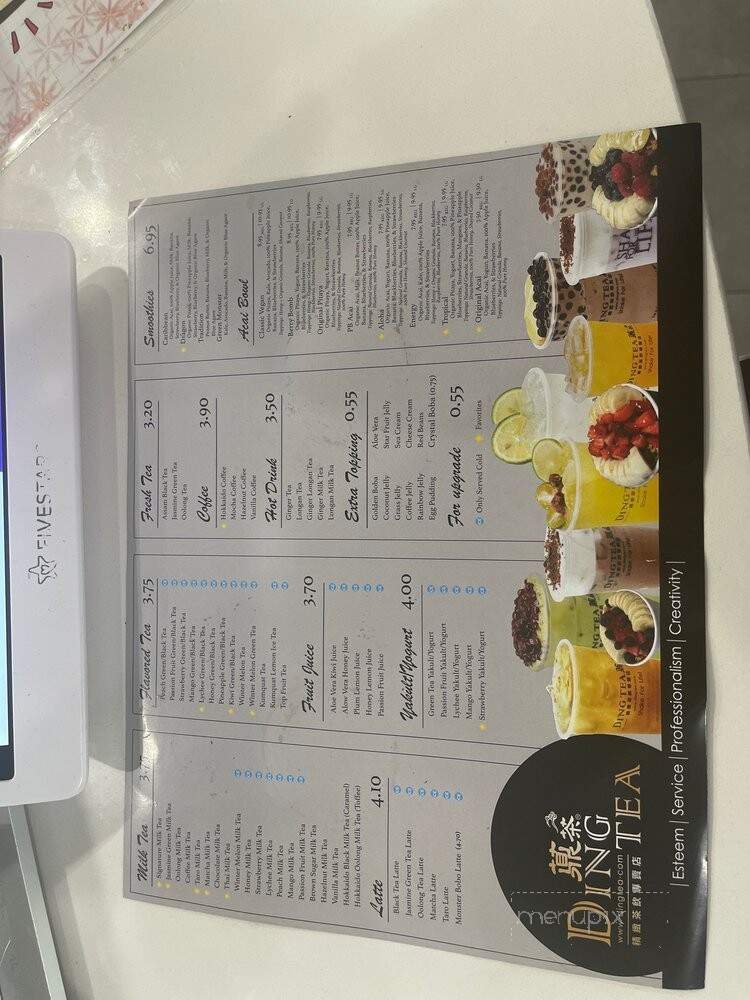Ding Tea Chino Hills - Chino Hills, CA menu_pic