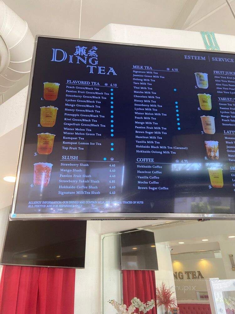 Ding Tea Valencia - Stevenson Ranch, CA menu_pic