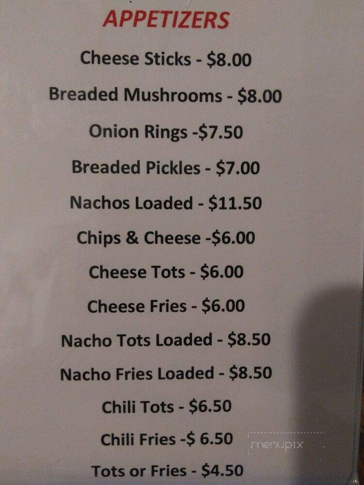 Dixie Inn Lounge & Dining Room - Shelby, MT menu_pic