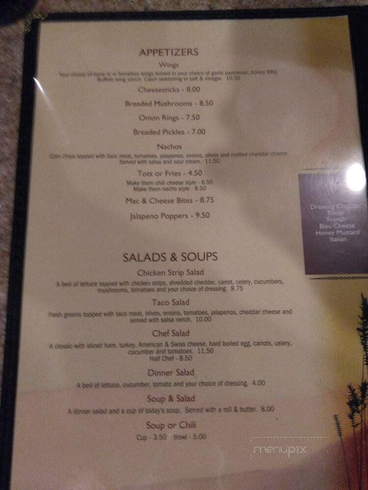 Dixie Inn Lounge & Dining Room - Shelby, MT menu_pic