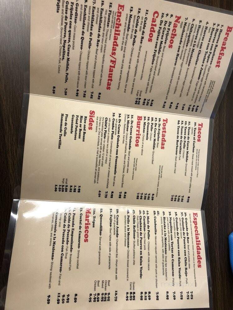 Don Pepe's - Dallas, TX menu_pic