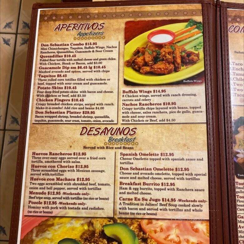 Don Sebastian's Authentic Mexican Food - Quartz Hill, CA menu_pic