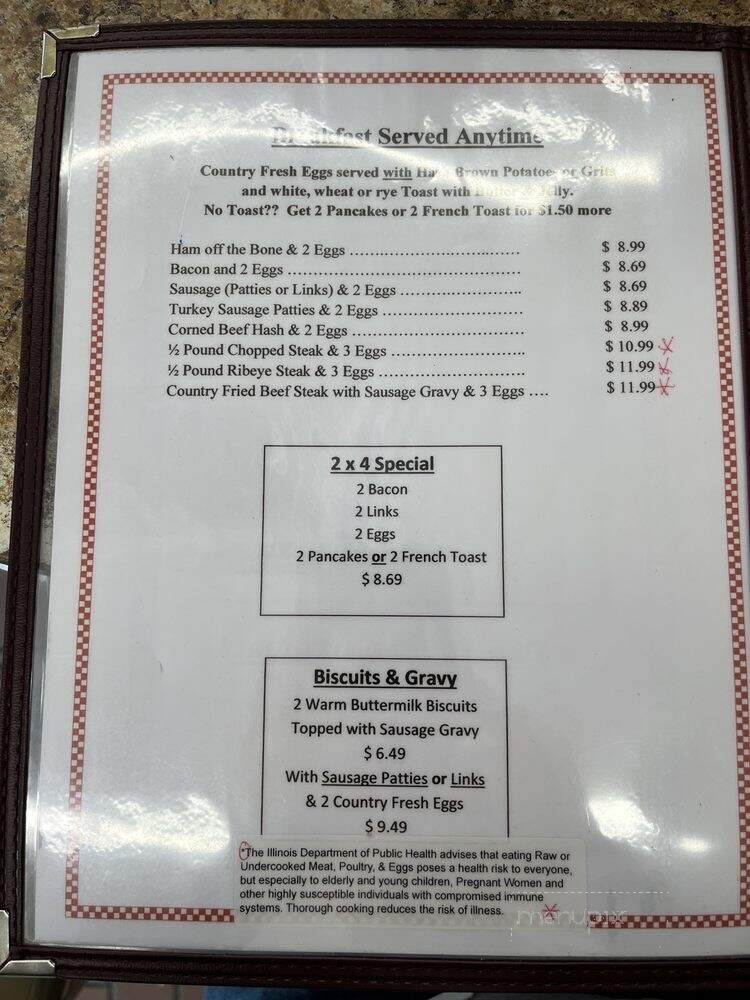 Don's Hamburger's - Chicago, IL menu_pic