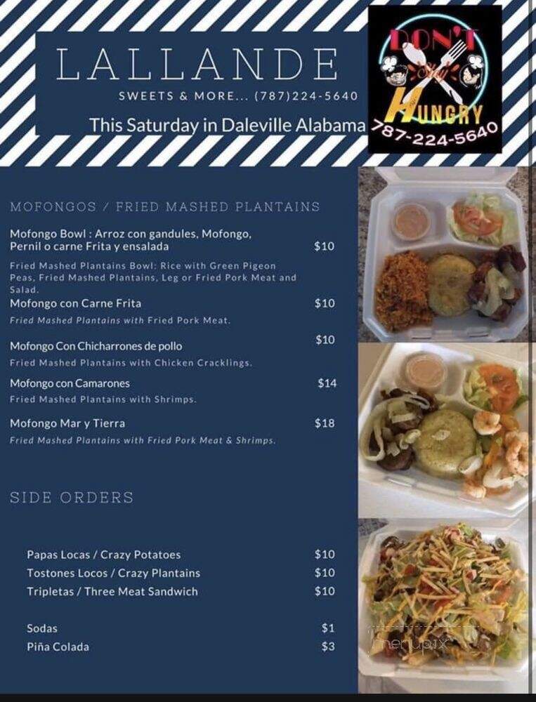 Don't Stay Hungry - Daleville, AL menu_pic