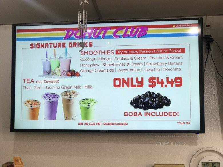 Donut Club - San Dimas, CA menu_pic