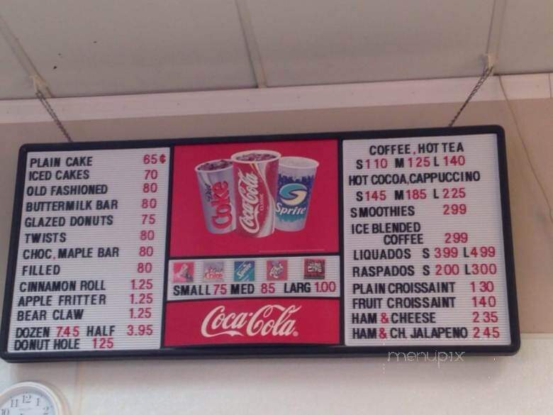 Donut Delicious Coffee Shop - Rialto, CA menu_pic