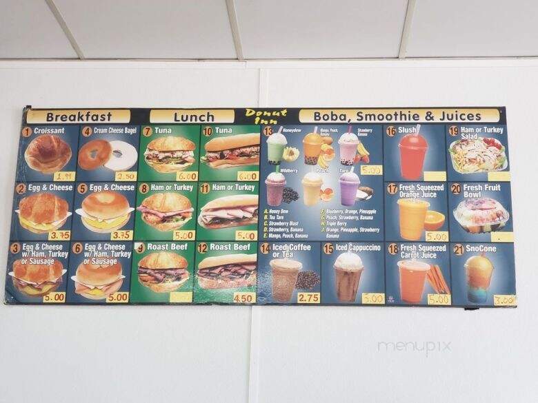 Donut Inn 30 - Canyon Country, CA menu_pic