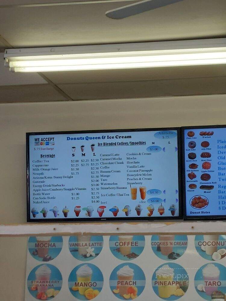 Donut Queen & Ice Cream - Long Beach, CA menu_pic