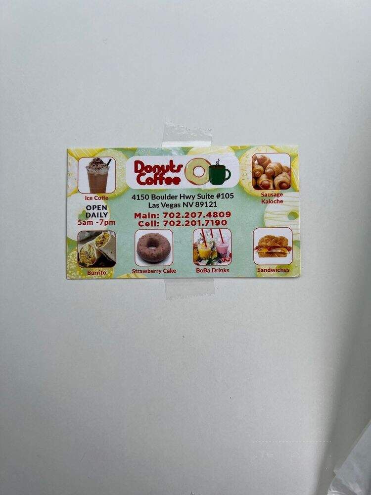 DonutsCoffee - Las Vegas, NV menu_pic