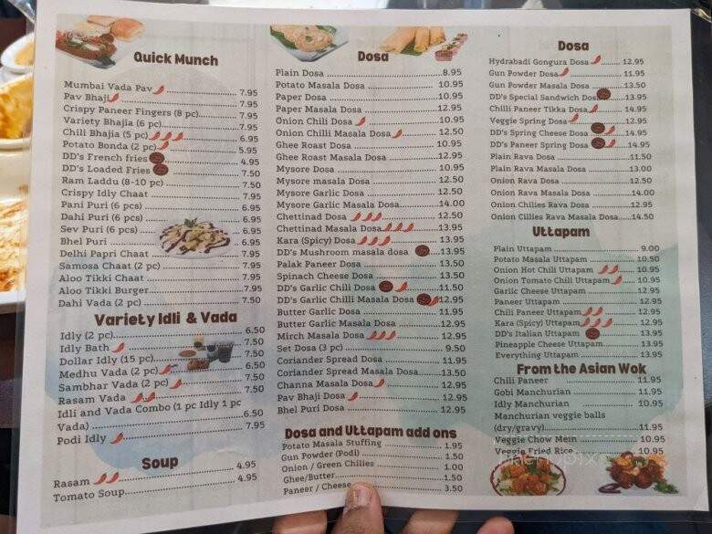 Dosa Den - Brampton, ON menu_pic