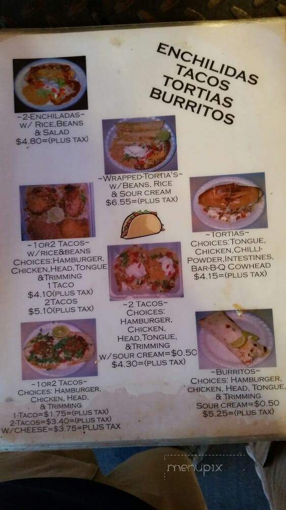 Dos Amigos Taqueriera - Fort Worth, TX menu_pic