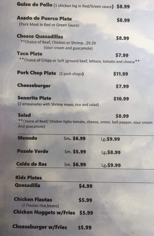 Dos Hermanos Market & Taqueria - Marble Falls, TX menu_pic