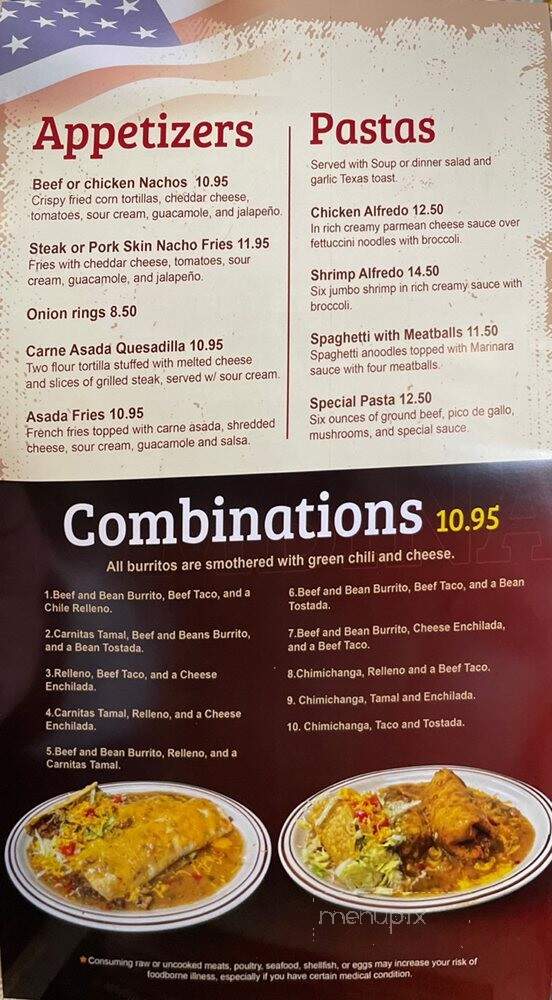 Dos Patrias - Westminster, CO menu_pic