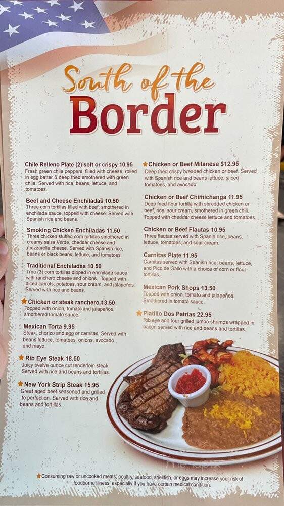Dos Patrias - Westminster, CO menu_pic