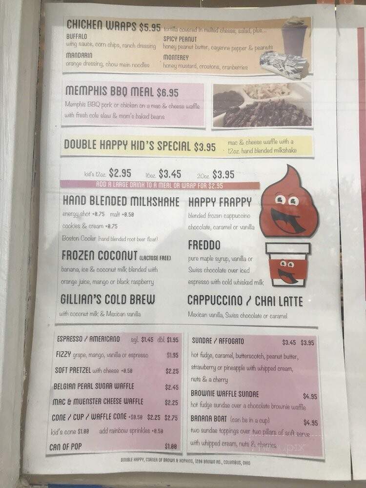 Double Happy - Columbus, OH menu_pic