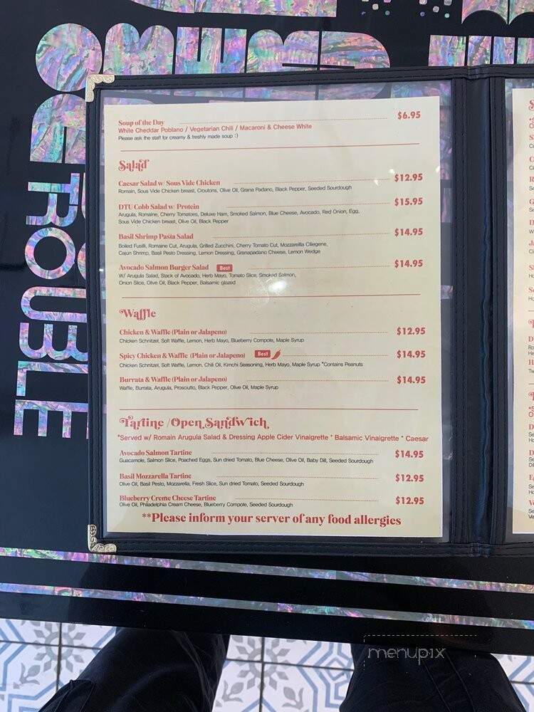 Double Trouble Union - Los Angeles, CA menu_pic
