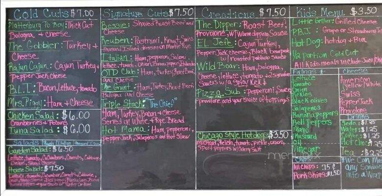 Downtown Creations Deli - Decherd, TN menu_pic