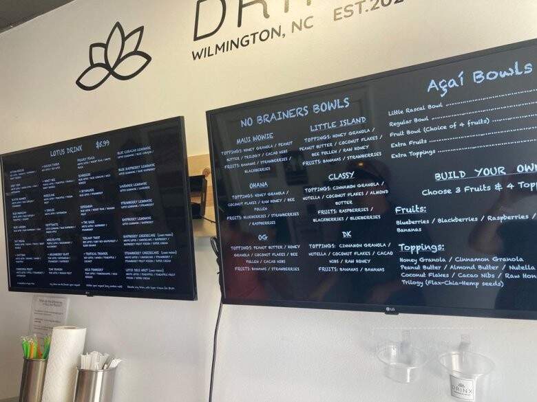 Drinx - Wilmington, NC menu_pic